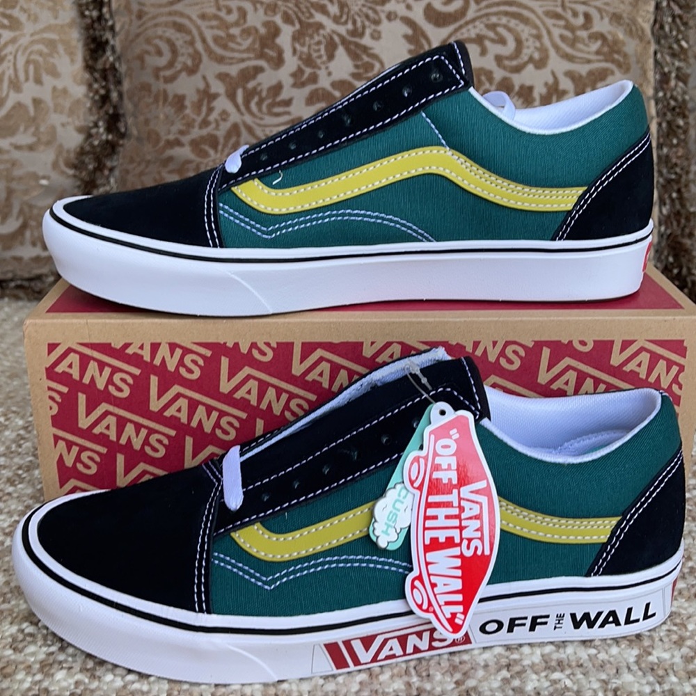 Vans Comfycush Old Skool Ftr Strd/Black/Trwht Men’ - Picture 3 of 16